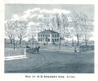 D.D. Gregory Residence, Union County 1876